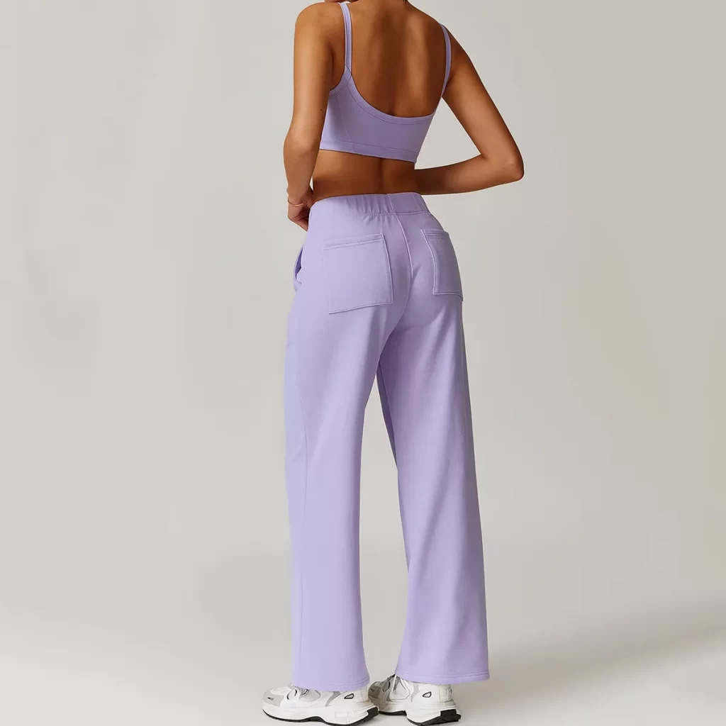 Wholesale Activewear Straight Leg Sweatpants with Pockets