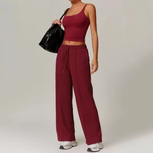 Yoga Apparel Manufacturers Women Crew Neck Tank Top china crop top cropped tank top