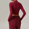 Long Sleeve Shirts Women Casual Fitted Basic Yoga Top