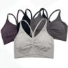 Seamless Y Racer Back Cropped Bras for Yoga Workout customized sports bras