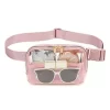 Workout Belt Bag Waterproof Clear Fanny Pack Clear Purse for Travel Workout Running Hiking