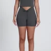 Elite Collection-V Elastic Waistband Fitness Shorts for Women