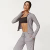 Women's Lightweight Athletic Jacket Slim Fit With Thumb Holes