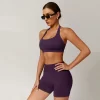 Halter Sports Bra Seamless Workout Padded Crop Tops women's workout wear exercise clothing