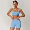 Seamless Gym Clothes Women Fitness High Waist Shorts