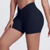 Elite Collection-V Elastic Waistband Fitness Shorts for Women Yoga Shorts Manufacturer