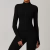 Private Label Women's Clothing Athletic Full Zip Workout Jacket