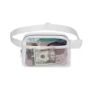 Workout Belt Bag Waterproof Clear Fanny Pack Clear Purse for Travel Workout Running Hiking