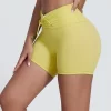 Elite Collection-V Elastic Waistband Fitness Shorts for Women Yoga Shorts Manufacturer