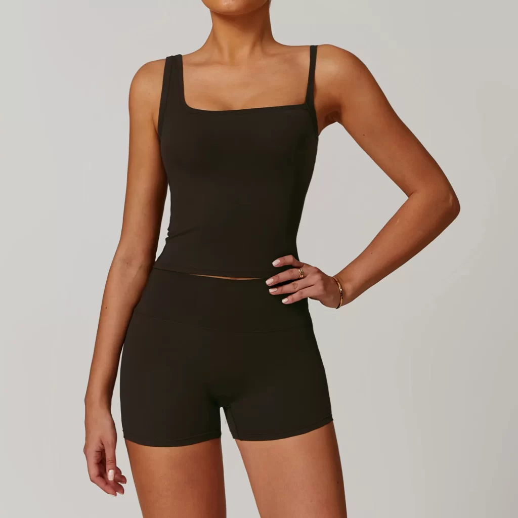 Camisole Tops with Built in Bra Workout Tank Tops for Women