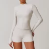 Private Label Women's Clothing Athletic Full Zip Workout Jacket