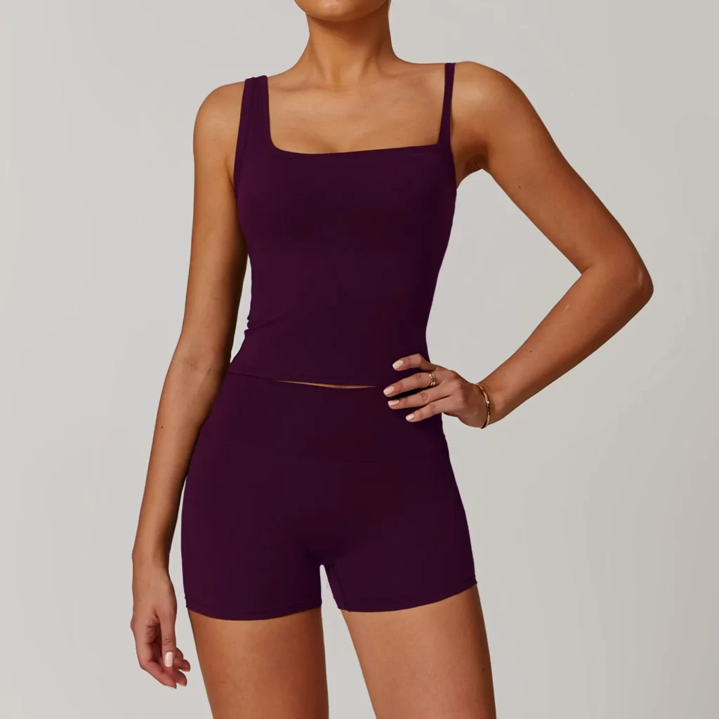 Camisole Tops with Built in Bra Workout Tank Tops for Women