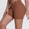 Elite Collection-V Elastic Waistband Fitness Shorts for Women Yoga Shorts Manufacturer