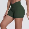 Elite Collection-V Elastic Waistband Fitness Shorts for Women Yoga Shorts Manufacturer