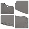 Womens V-Neck Short Sleeve Crop Top Yoga Basic T Shirts Wholesale Women's Workout Clothing