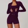 Private Label Women's Clothing Athletic Full Zip Workout Jacket