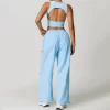 Womens Crew Neck Vest Backless Basic Crop Tops Wholesale Women's Workout Clothing