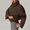 Women's Crop Short Jacket Cropped Lightweight Puffer Coat plus workout sets wholesale gym clothes spark gym