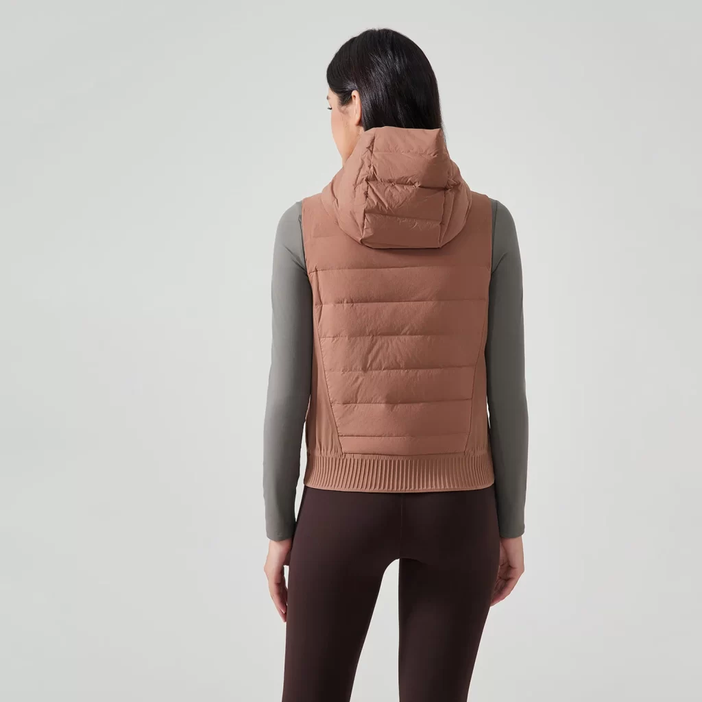 Lightweight Puffer Vest with Hood Women Sleeveless Jacket