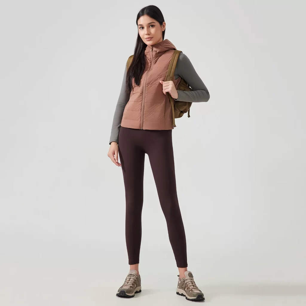 Lightweight Puffer Vest with Hood Women Sleeveless Jacket