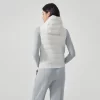 Lightweight Puffer Vest with Hood Women Sleeveless Jacket