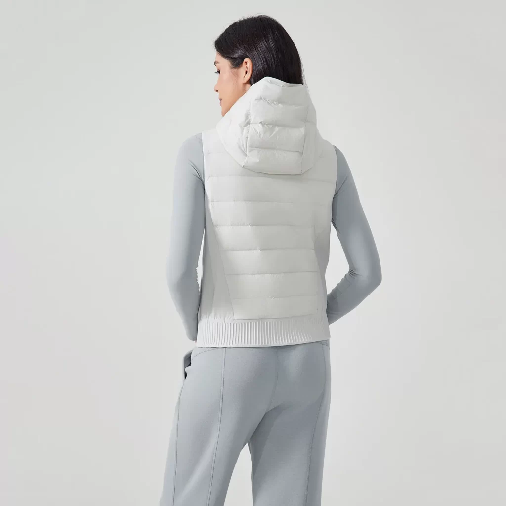 Lightweight Puffer Vest with Hood Women Sleeveless Jacket