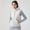 Lightweight Puffer Vest with Hood Women Sleeveless Jacket