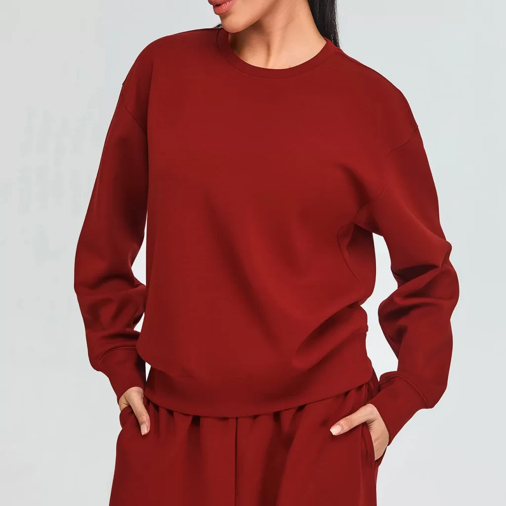 Women Pullover Top Custom Active Wear Manufacturers cropped hoodie blank yoga outfit sets