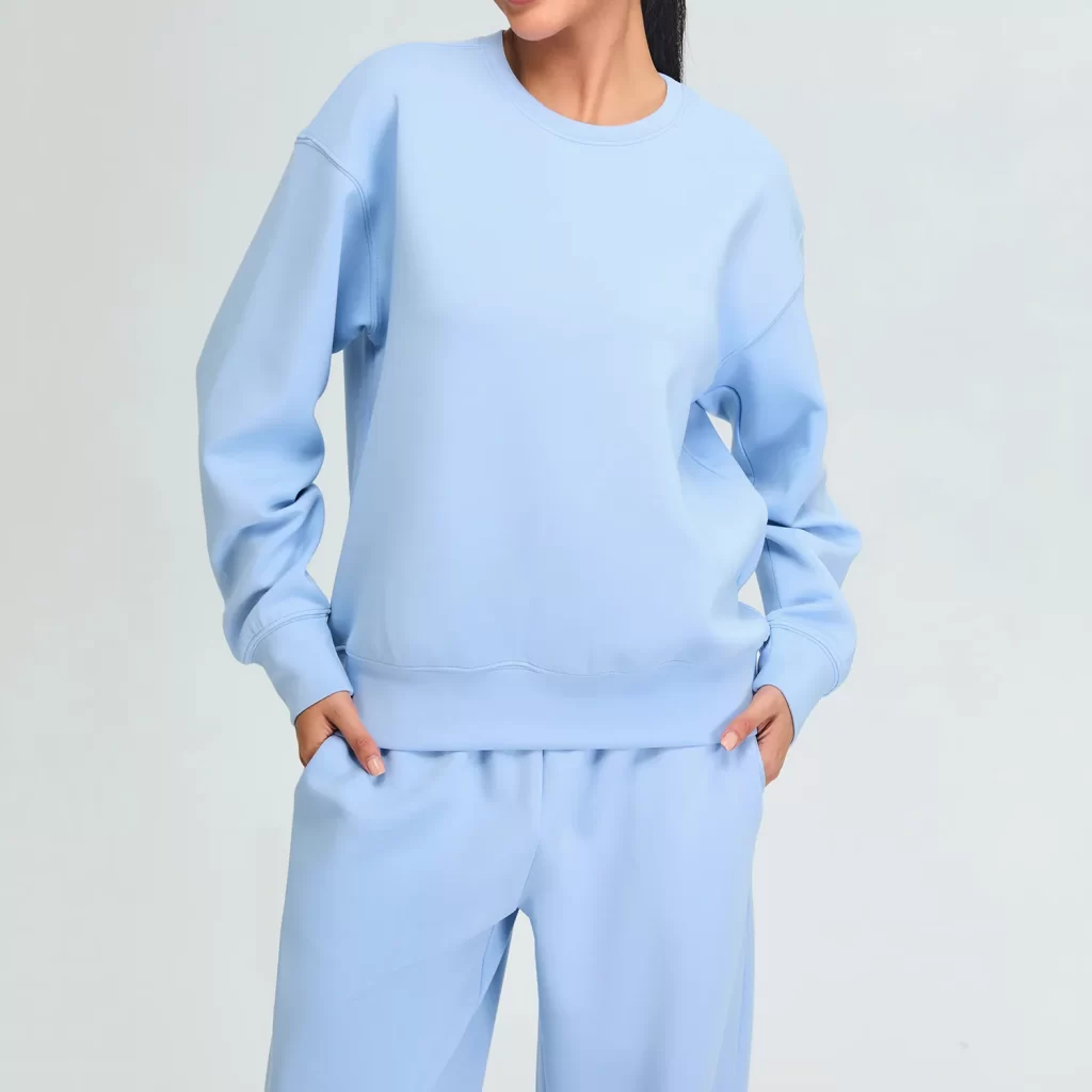 Women Pullover Top Custom Active Wear Manufacturers cropped hoodie blank yoga outfit sets