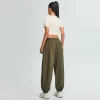 Yoga Short Sleeve Crop Tee Womens Crew Neck T Shirts