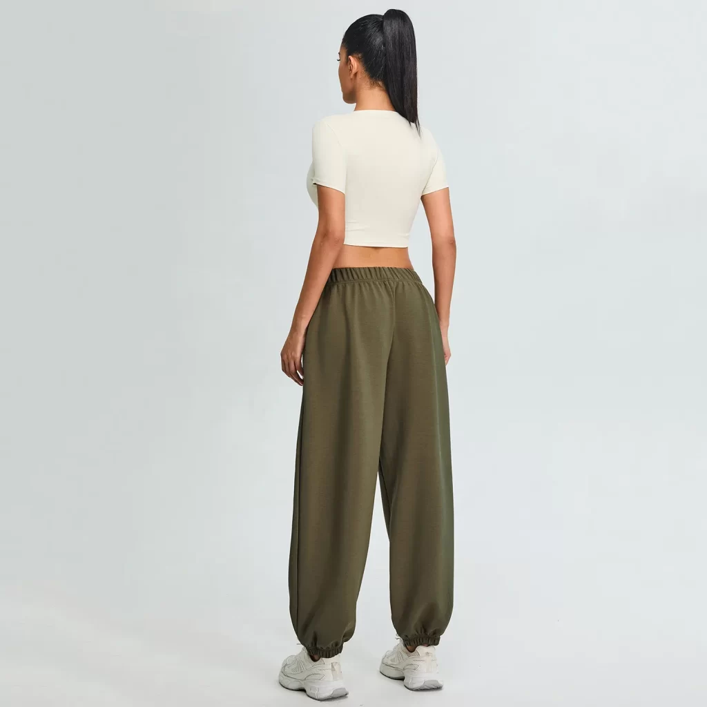 Yoga Short Sleeve Crop Tee Womens Crew Neck T Shirts