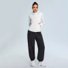 Full-Zip Sweatshirts for Women Modal Athletic Hoodie Set