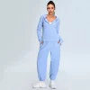Full-Zip Sweatshirts for Women Modal Athletic Hoodie Set