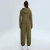 Full-Zip Sweatshirts for Women Modal Athletic Hoodie Set