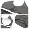 Halter Workout Crop Tank Top with Built in Bra athletic clothing manufacturers
