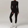 Workout Clothes Wholesale Half Zip Long Sleeve Fitness Sets