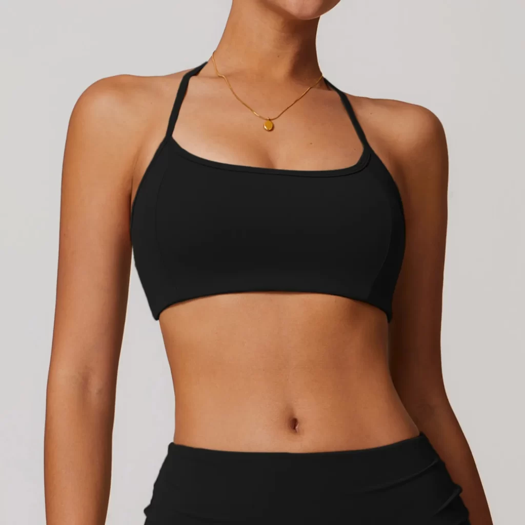 Sports Bra for Women with Adjustable Spaghetti Strap activewear clothing manufacturers custom gym wear