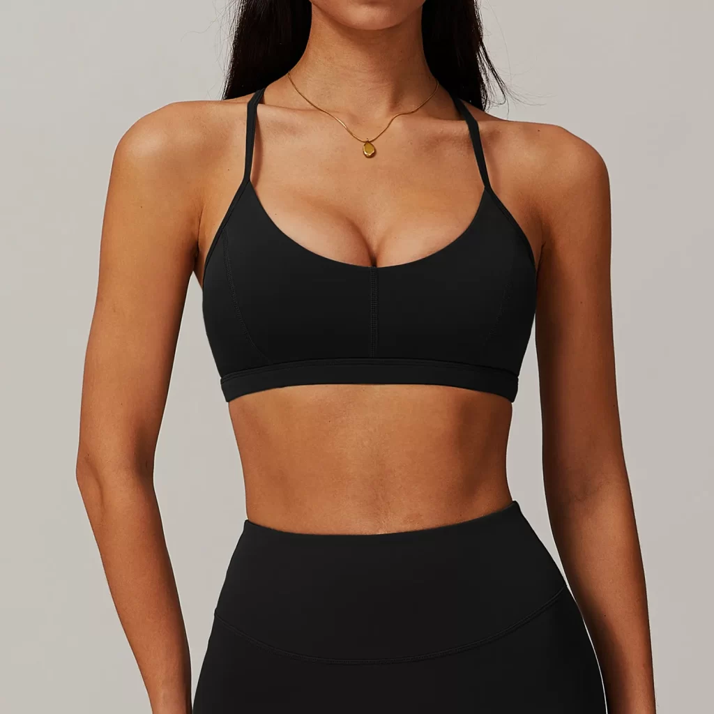 Custom Gym Bra Medium Impact Yoga Bra Crop Top