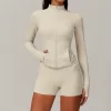 Women's Zip Up Workout Jackets with Pockets Slim Fit sports clothing manufacturers