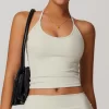 Halter Workout Crop Tank Top with Built in Bra athletic clothing manufacturers