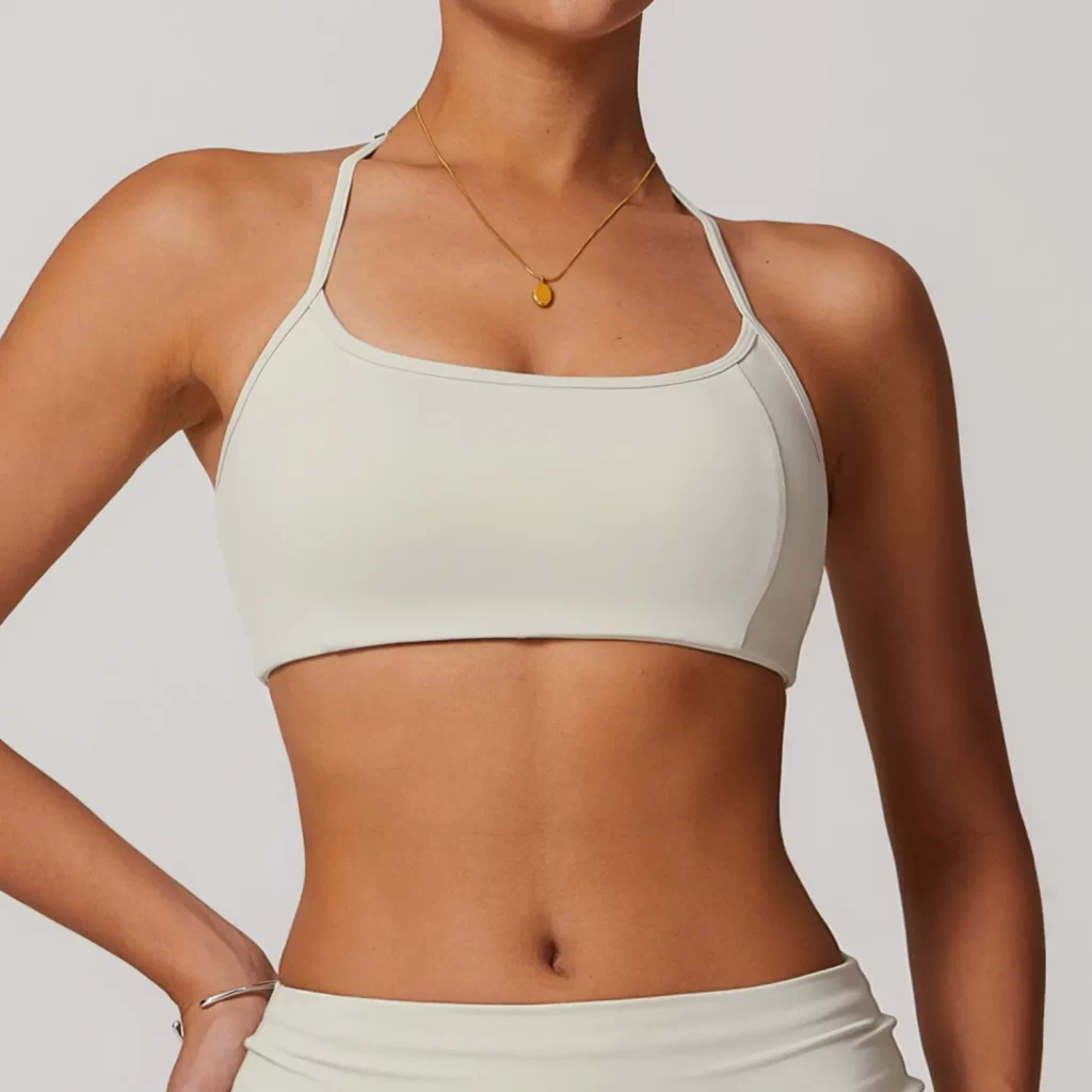 Sports Bra for Women with Adjustable Spaghetti Strap activewear clothing manufacturers custom gym wear