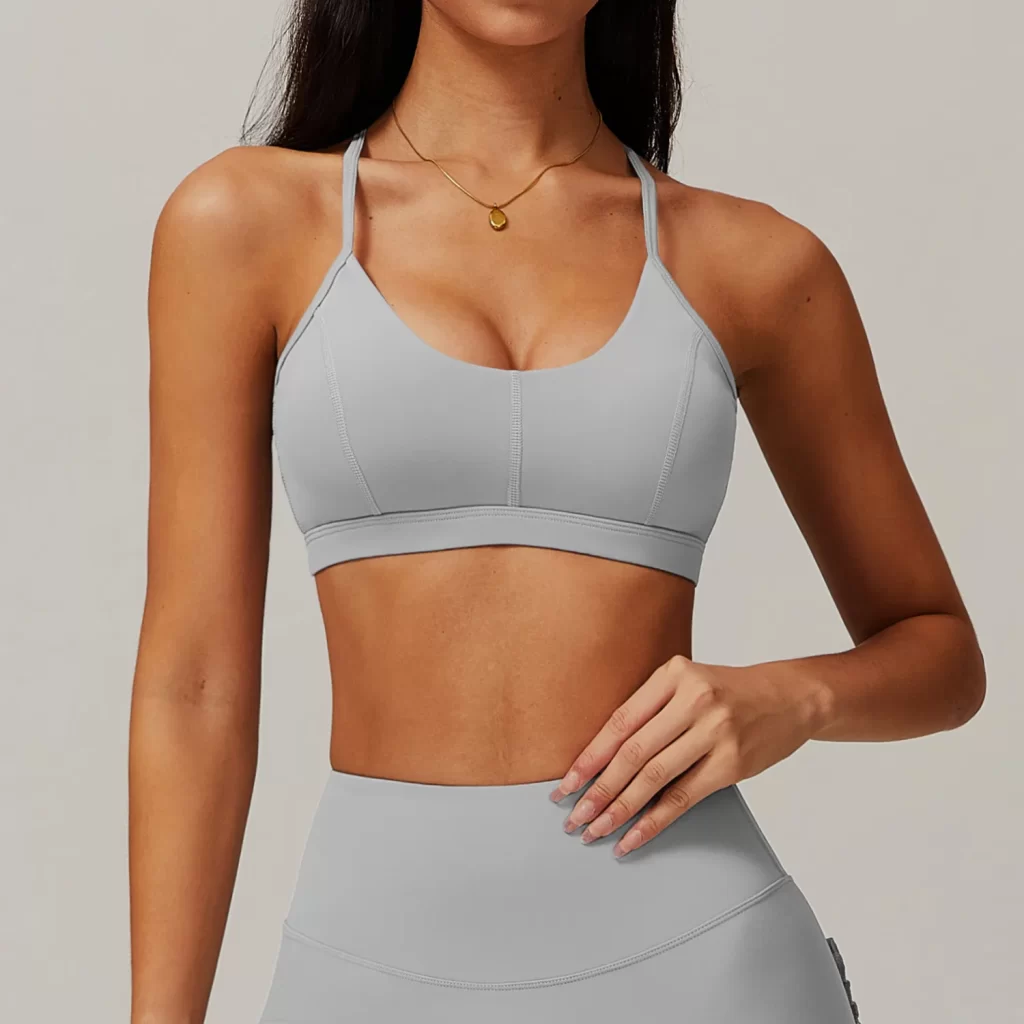 Custom Gym Bra Medium Impact Yoga Bra Crop Top