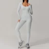 One Piece Athletic Wear Women Workout Backless Jumpsuit