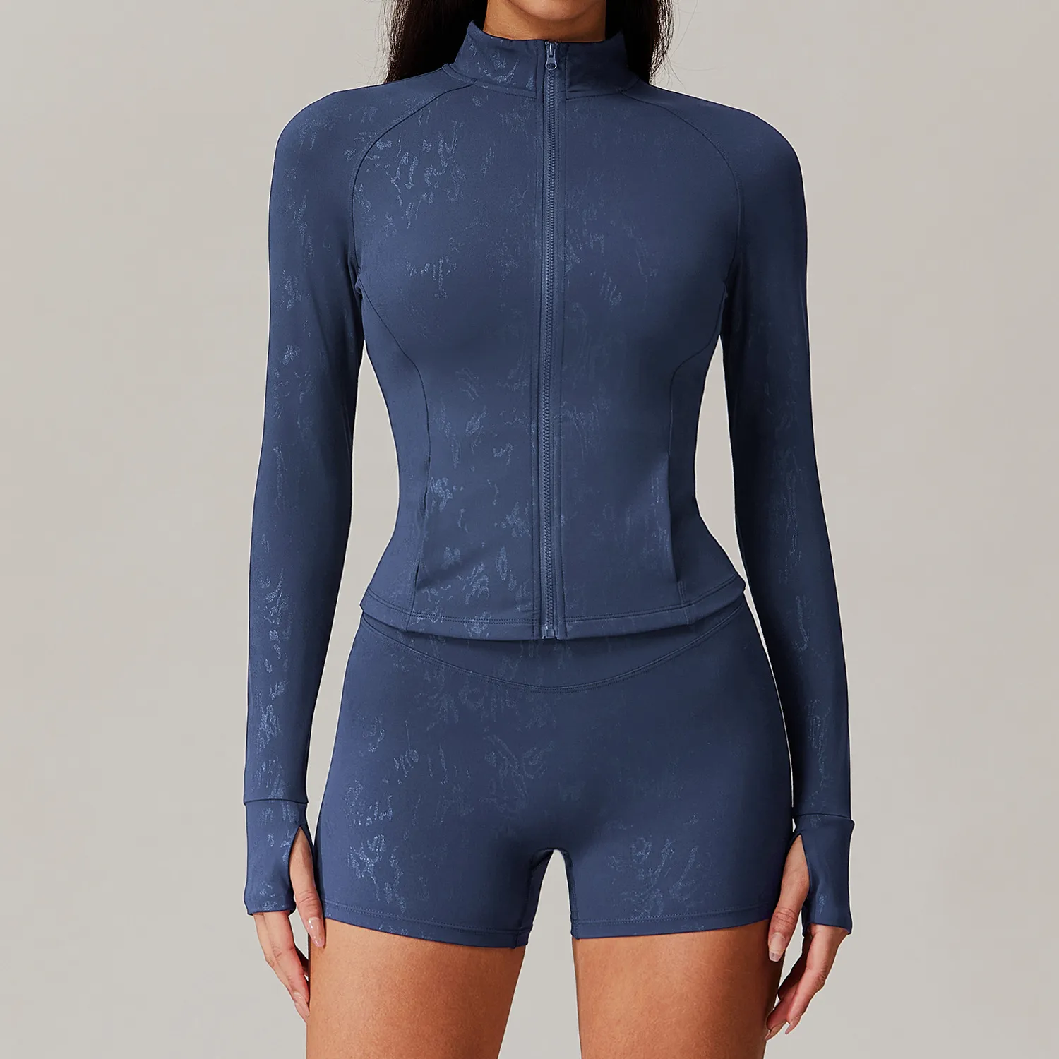 Women's Zip Up Workout Jackets with Pockets Slim Fit sports clothing manufacturers