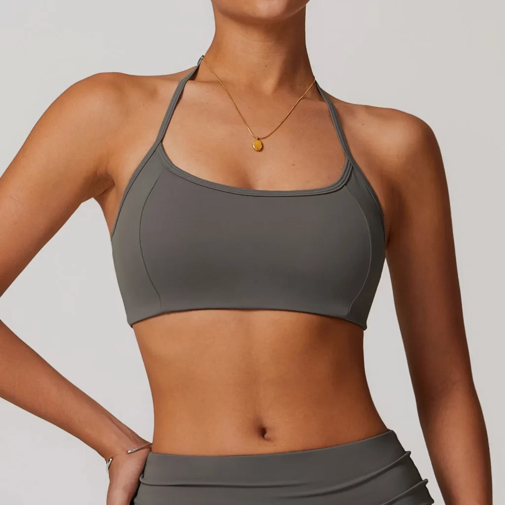Sports Bra for Women with Adjustable Spaghetti Strap activewear clothing manufacturers custom gym wear