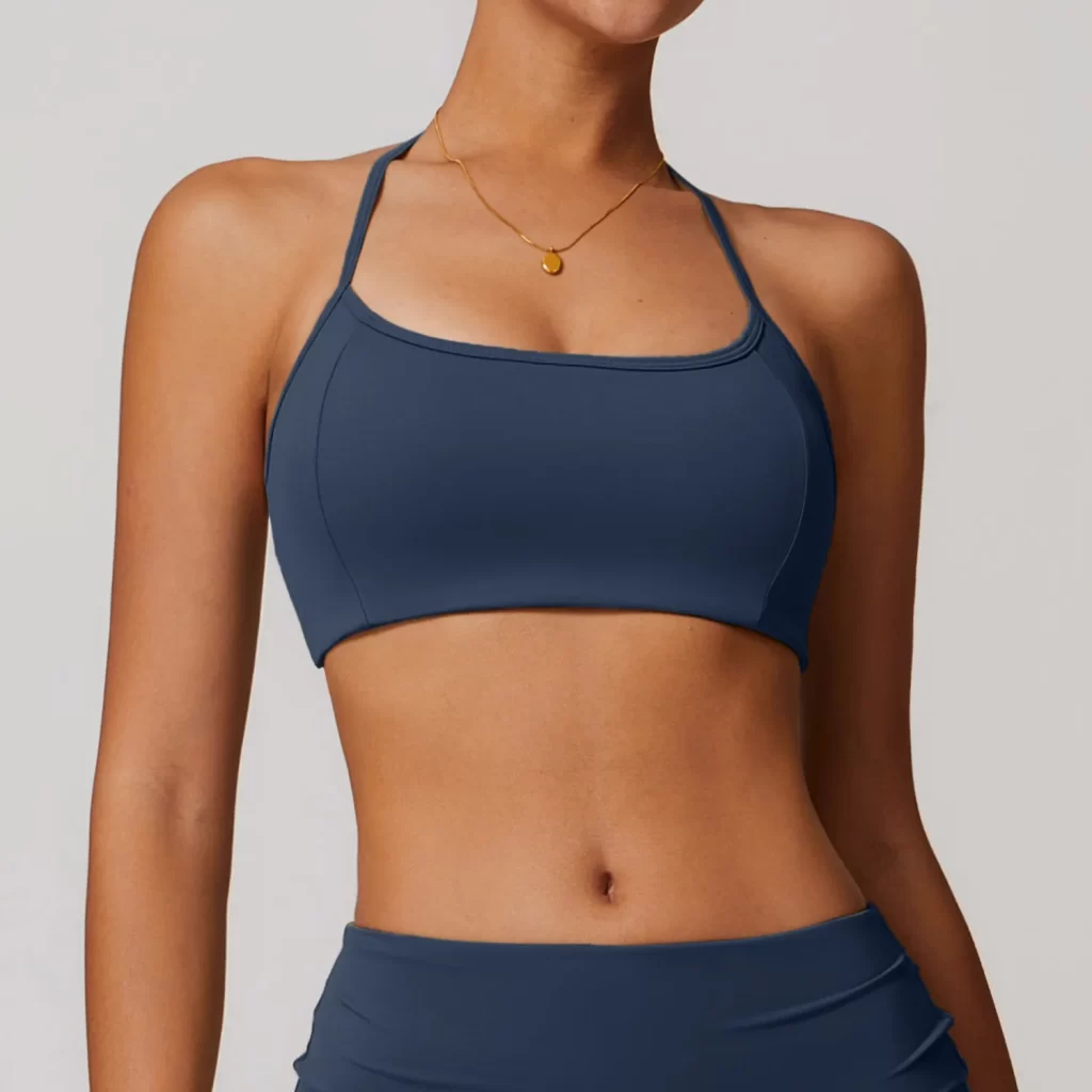Sports Bra for Women with Adjustable Spaghetti Strap activewear clothing manufacturers custom gym wear