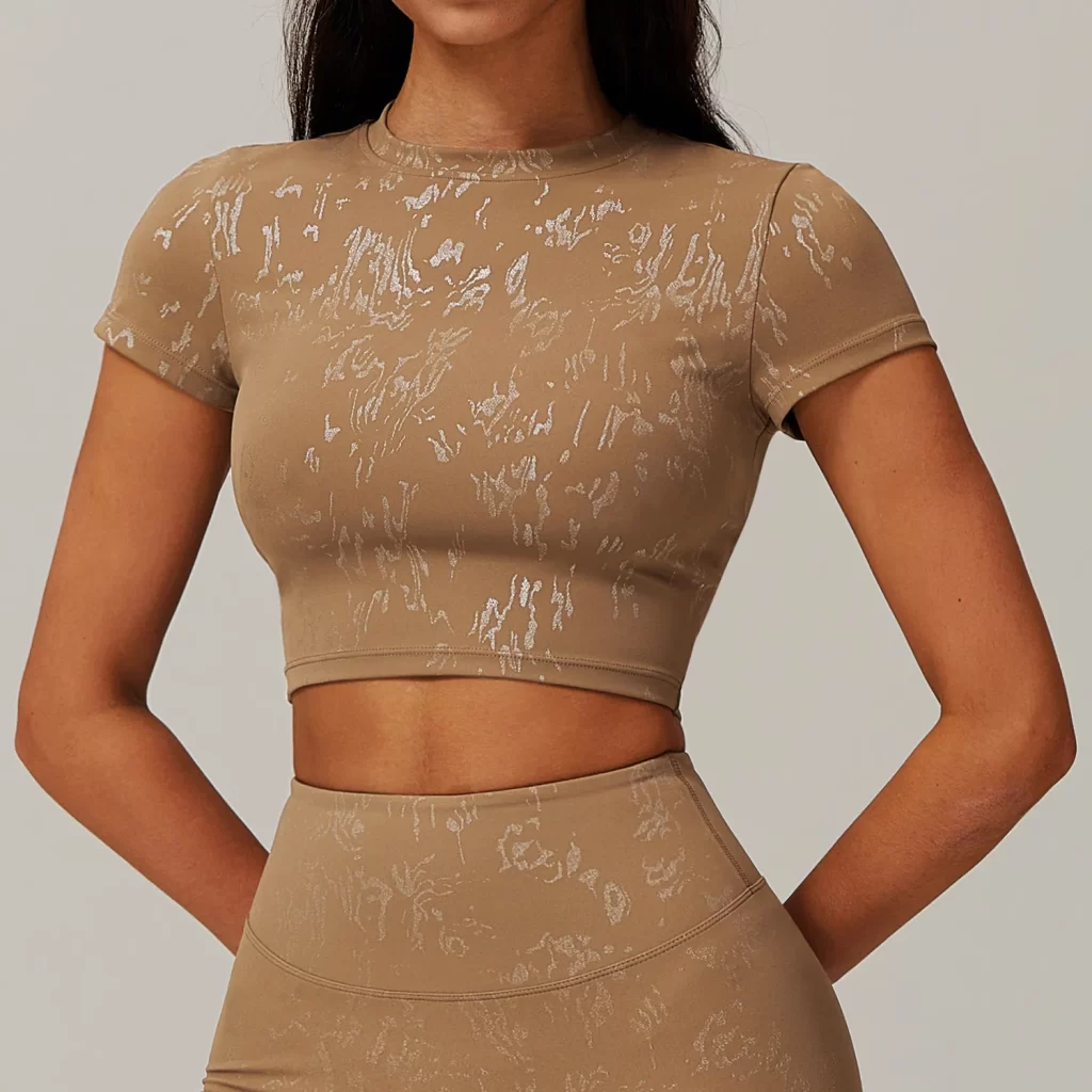 Custom Workout Shirts Short Sleeve Crop Tops for Women