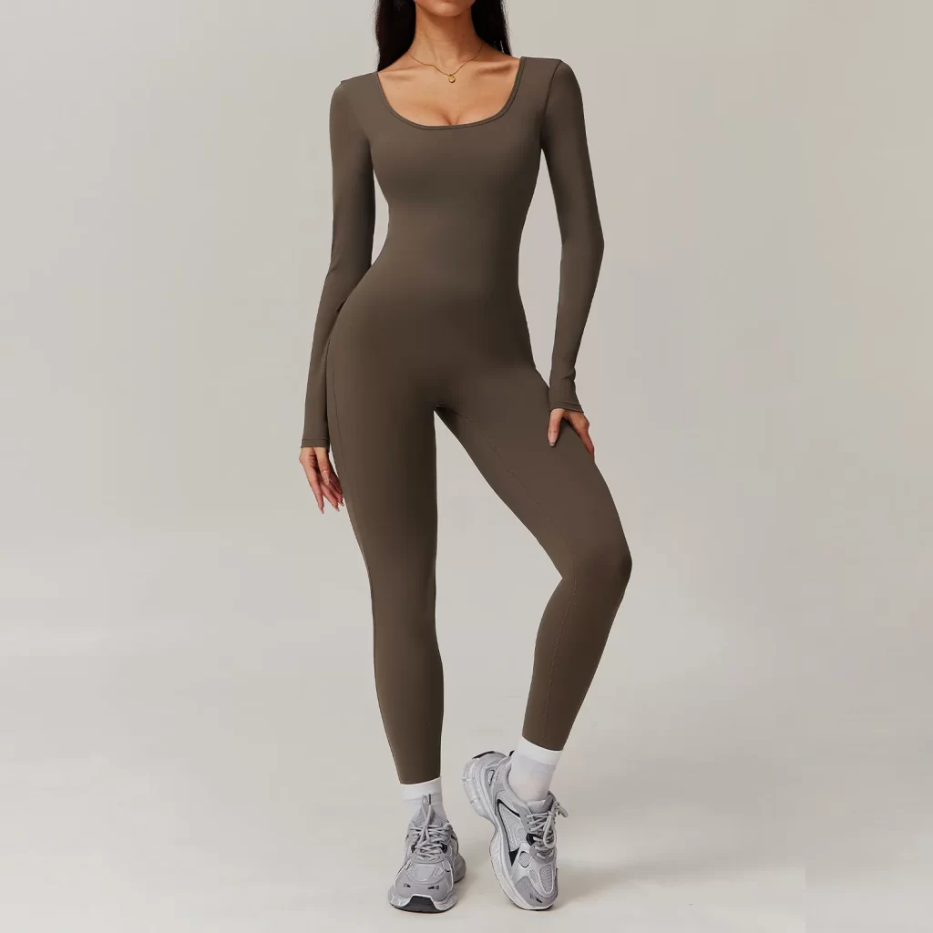 One Piece Athletic Wear Women Workout Backless Jumpsuit