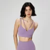 Women Yoga Outfit Double Straps Customized Sports Bra