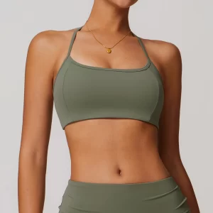 Sports Bra for Women with Adjustable Spaghetti Strap